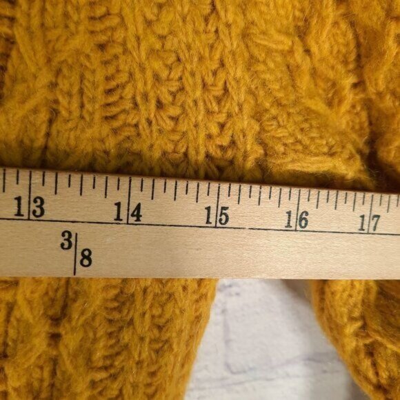Banana Republic Heritage Collection Italian Yarn Knit Turtle Neck In Mustard - Picture 6 of 10